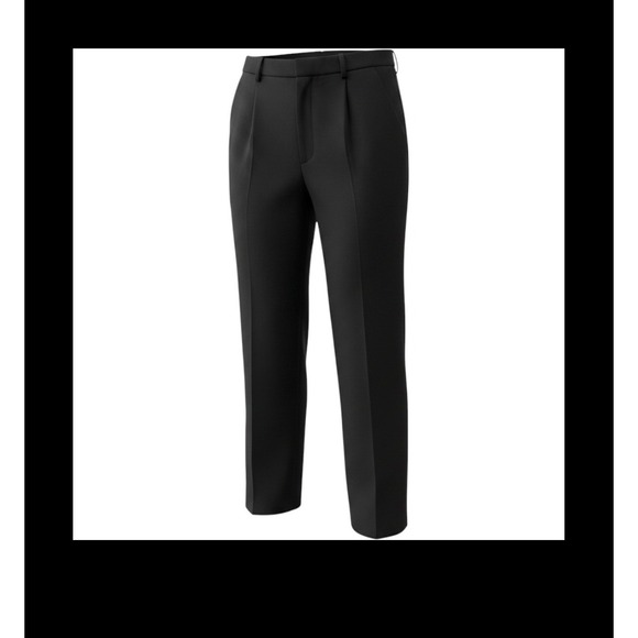 Kasper & Company ASL Pants - Kasper & Company ASL Black Pleated Dress Pants High Waist Straight Leg Size 8